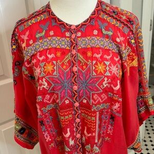 Johnny Was Silky Blouse